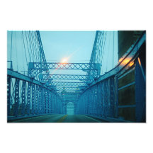 Blue Bridge in CIncinatti OH Art Photo