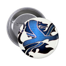 Blue British Lion Buttons