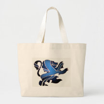 Blue British Lion Canvas Bags