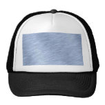 Blue Brushed Metal Textured Hat