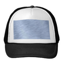 Blue Brushed Metal Textured Hat