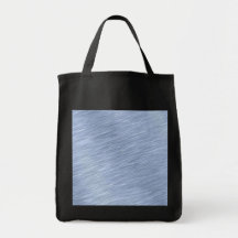 Blue Brushed Metal Textured Tote Bags