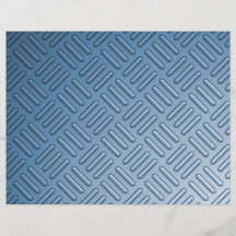 Blue Bumped Metal Textured Full Color Flyer