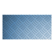 Blue Bumped Metal Textured Photo Greeting Card