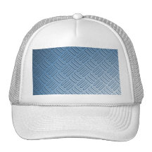 Blue Bumped Metal Textured Trucker Hat