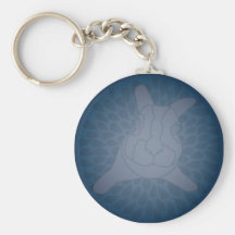 Blue Bunny Keychain