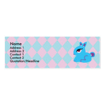 Blue Bunny Profile Cards Business Card Template
