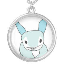 Blue Bunny Rabbit Pendant