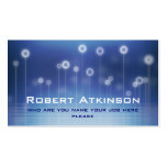 blue business card