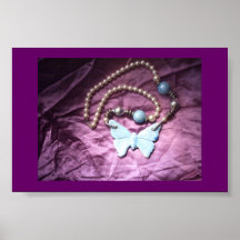 Blue butter fly poster