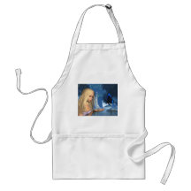 Blue Butterfly and Water Nymph - 2 Aprons