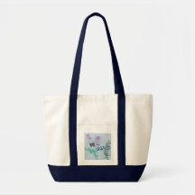 Blue butterfly bag