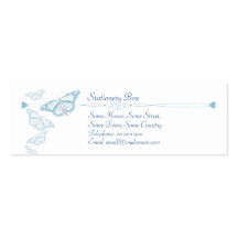 Blue Butterfly Calling Cards Business Card