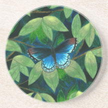 Blue Butterfly Coaster