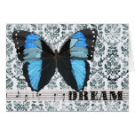 Blue  Butterfly Dream Greeting Cards