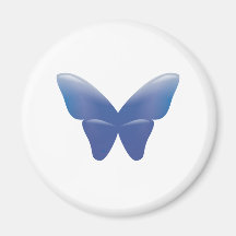 Blue Butterfly Fridge Magnets