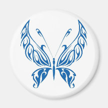 blue butterfly fridge magnets