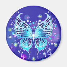 Blue Butterfly magnet