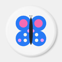 Blue Butterfly Magnet