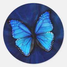 Blue Butterfly Sticker