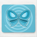 Blue butterfy mousepad