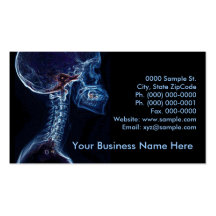 Blue C-spine customisable business card