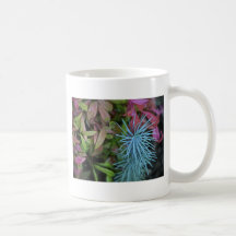 blue cactus coffee mug