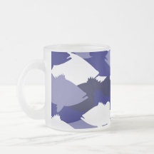 Blue Camo Bass Fishing Coffee Mug