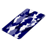 Blue Camo Bass Fishing magnets