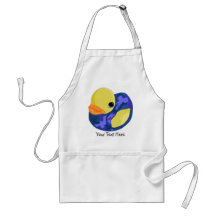 Blue Camo Rubber Ducky Apron