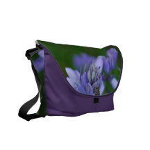 Blue Campanula Flowers Messenger Bag