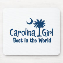 Blue Carolina Girl Best in the World Mousepad