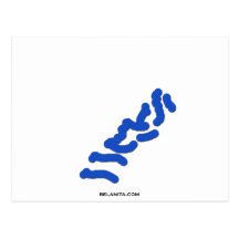 Blue Cells Post Card