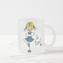 Blue Cheerleader Coffee Mugs