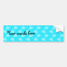 Blue christmas bells bumper stickers