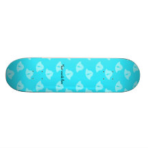 Blue christmas bells skate boards