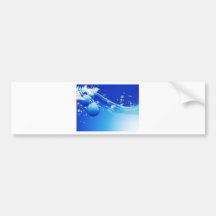 Blue Christmas Bumper Sticker