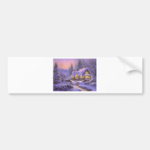 Blue Christmas Bumper Sticker