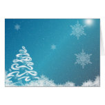 Blue Christmas Greeting Card