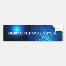 Blue Christmas products Bumper Sticker
