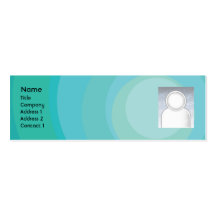 Blue Circle Shades - Skinny Business Cards