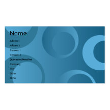 Blue Circles - Business Business Card Templates