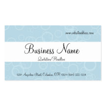 Blue Circles Business Cards