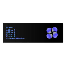 Blue Circles Profile Card Business Card Templates