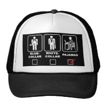 Blue-collar,white-collar or pyjamas hats
