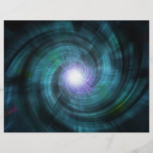 Blue Cosmic Twirl Flyer Design