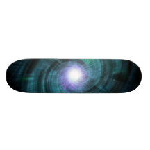 Blue Cosmic Twirl Skate Deck