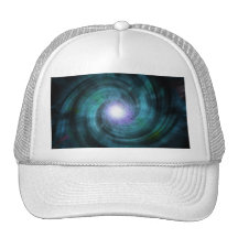 Blue Cosmic Twirl Trucker Hat