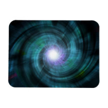 Blue Cosmic Twirl Vinyl Magnets