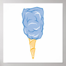 blue cotton candy posters